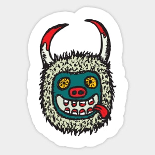 Traditional Croatian carnival mask Sticker